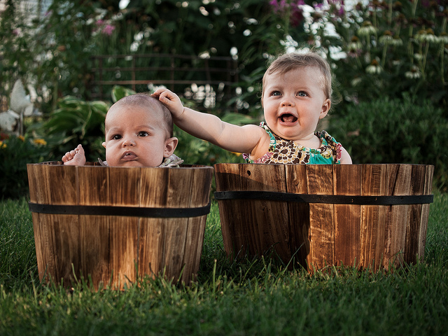 Kids in the garden - photo by Offbeat Photography