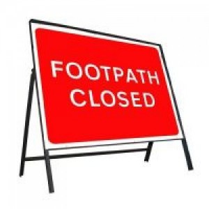footpath closed sign